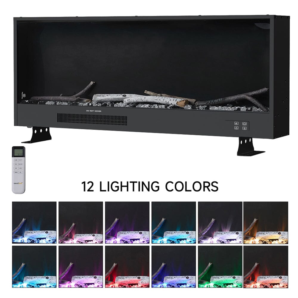 Smallbee 33/46/58inch WiFi Electric Fireplace with LED Display & Realistic Flame Effect Smallbee UK 