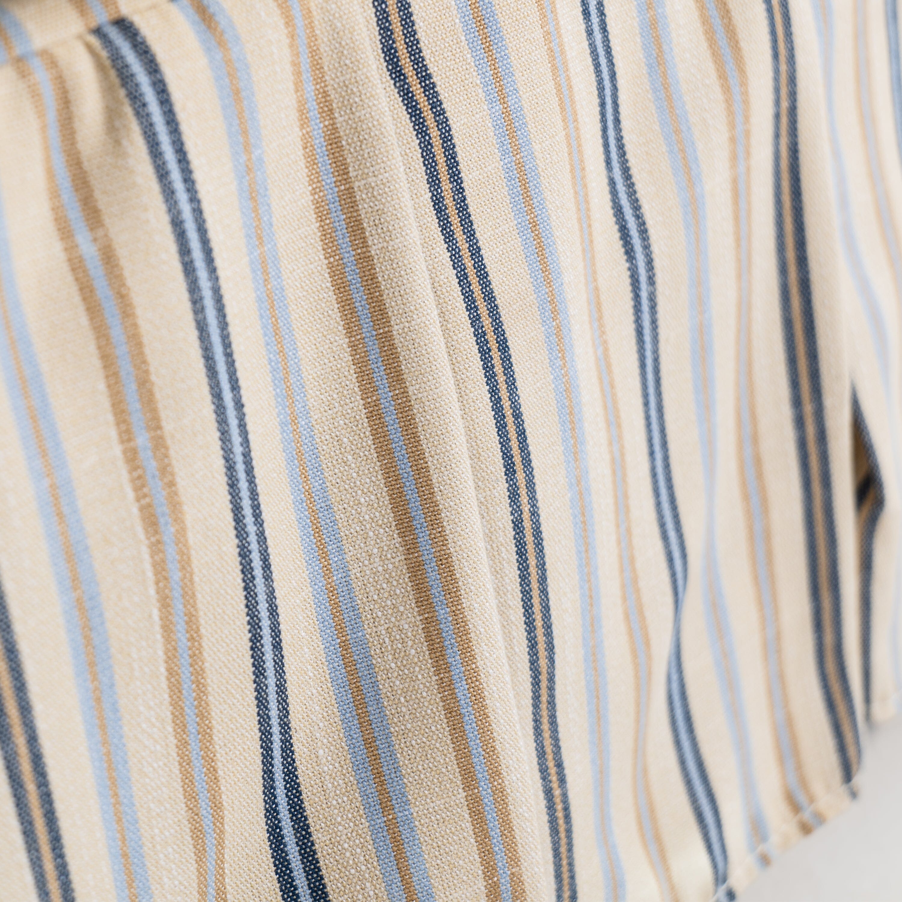 Cottonfy Elegant 3 Seater Striped Sofa with Removable Covers and Skirted Base Living and Home 