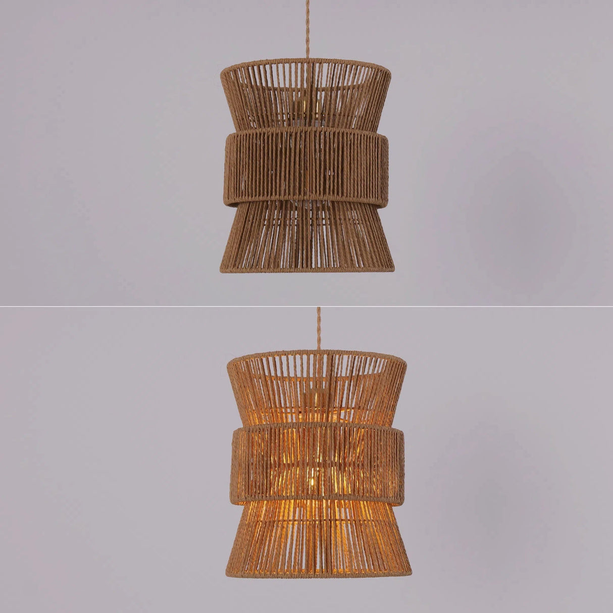 Lightsin Artisanal Handwoven Eco-Friendly Circular Pendant Light Lightsin UK 