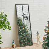 150cm H Contemporary Black Window Full Length Leaner Wall Mirror Wall Mirrors Living and Home 
