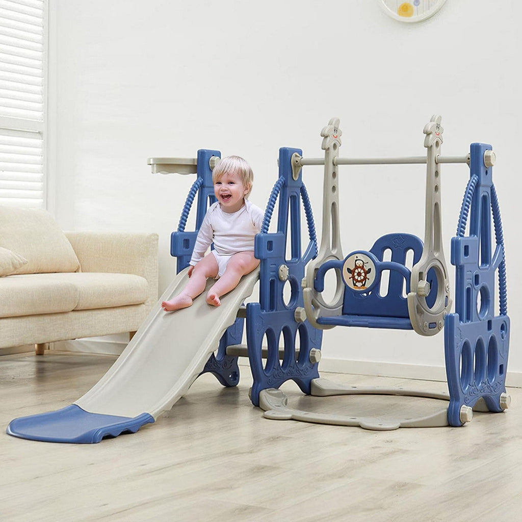 3 in 1 Kids Swing and Slide Set Toddler Climber Playset Living and Home