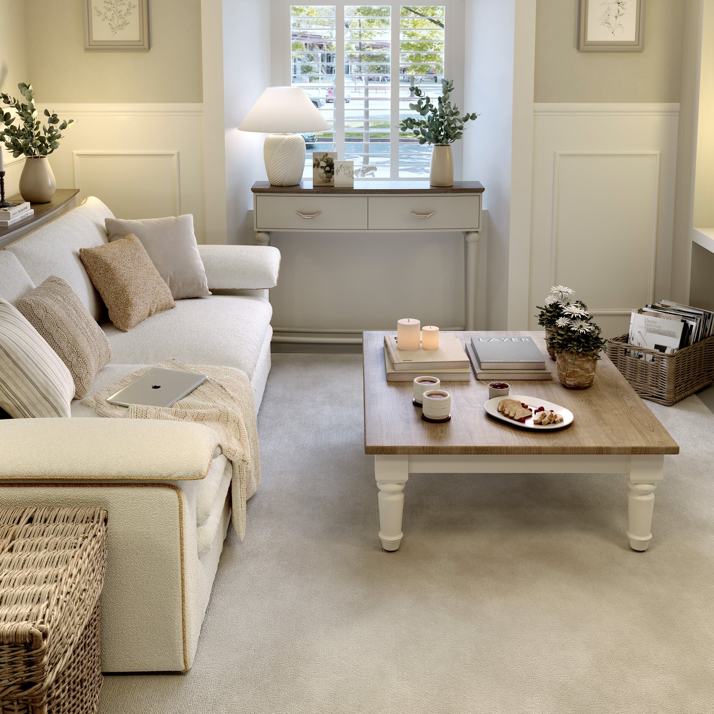 Cottonfy Stylish Lambswool Sofa with Detachable Design Living and Home 