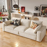 Cottonfy Creamy Tofu Block Pullout Sofa Bed with Storage Living and Home 