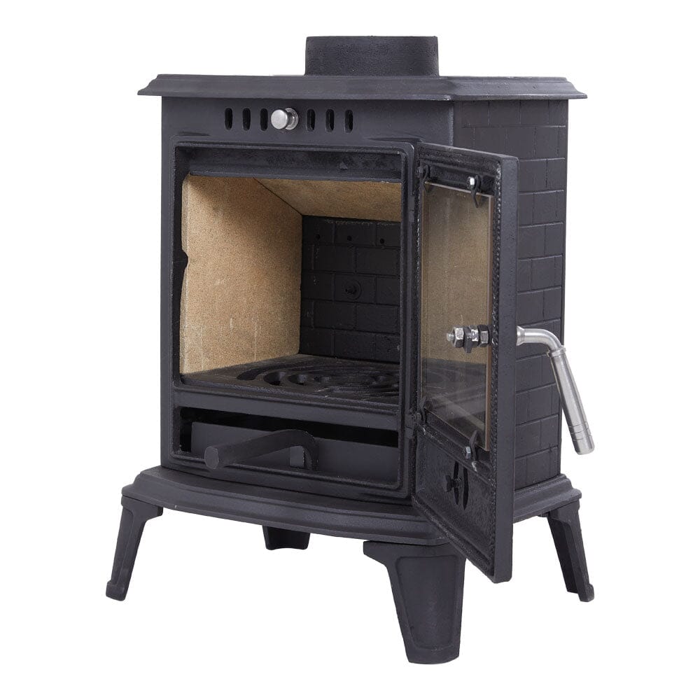Smallbee Cast Iron Fireplace – Victorian Style Wood Burning Fireplace Insert & Freestanding Heater Smallbee UK 