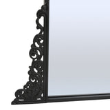 180cm H Vintage Black Carved Arched Mirror Wall Mirrors Living and Home 