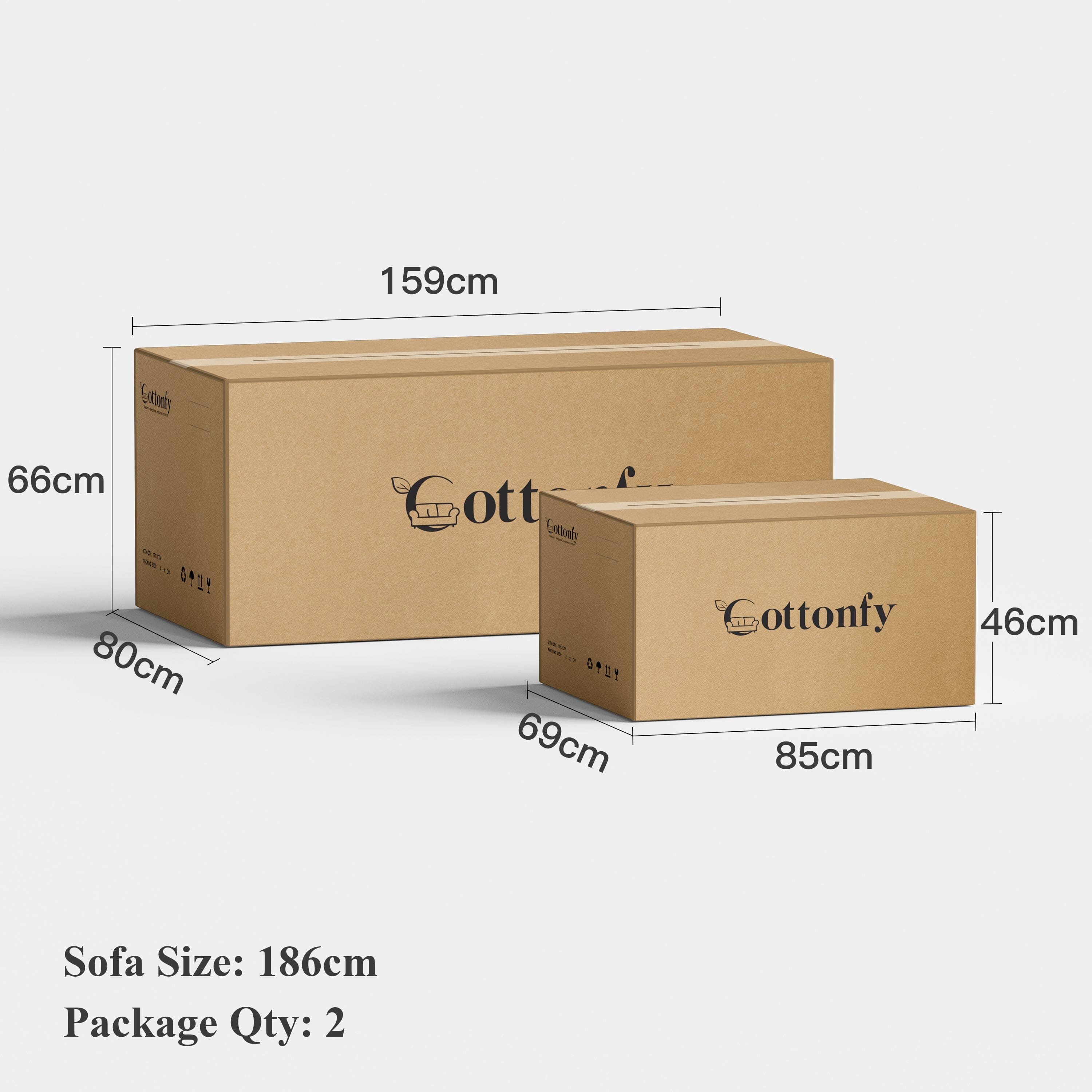 Cottonfy Upgrade Adjustable Multifunctional 3 Seater Sofa Bed with Storage Space Cottonfy UK 