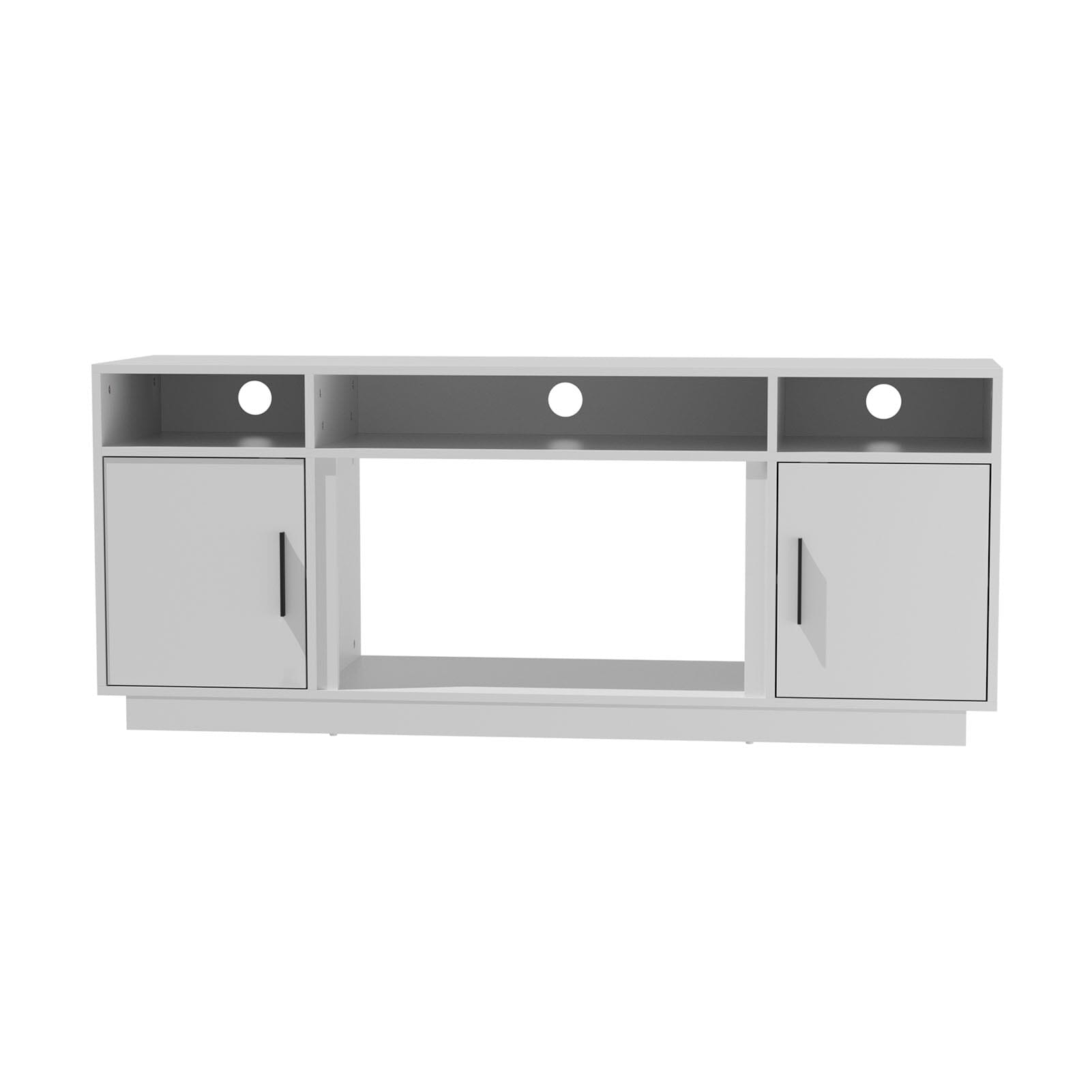 30Inch Electric Fireplace TV Stand | Large Media Cabinet with 24 Colour Options Living and Home 