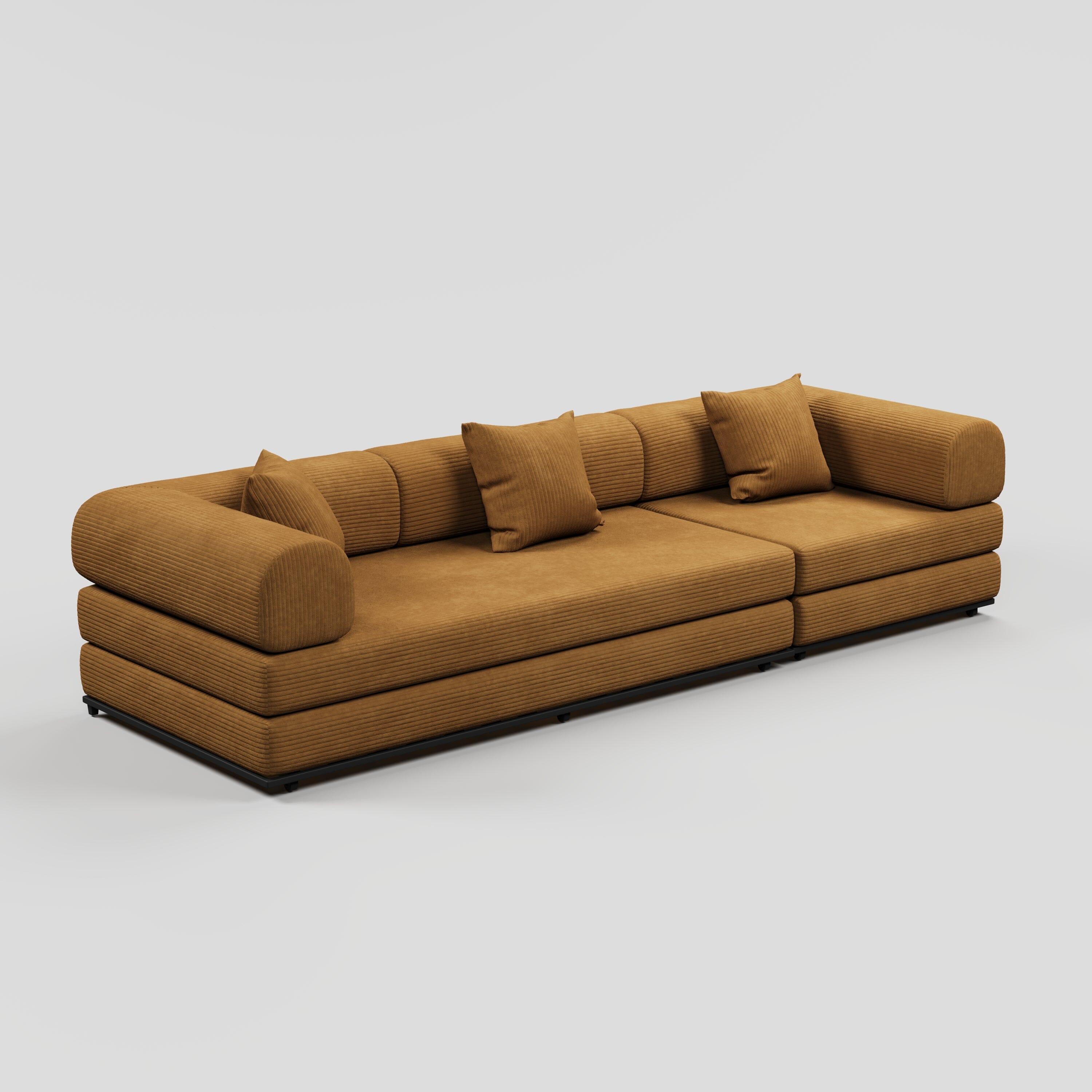 Cottonfy Matcha Toast Sofa Bed Cottonfy UK Mustard 300 CM 