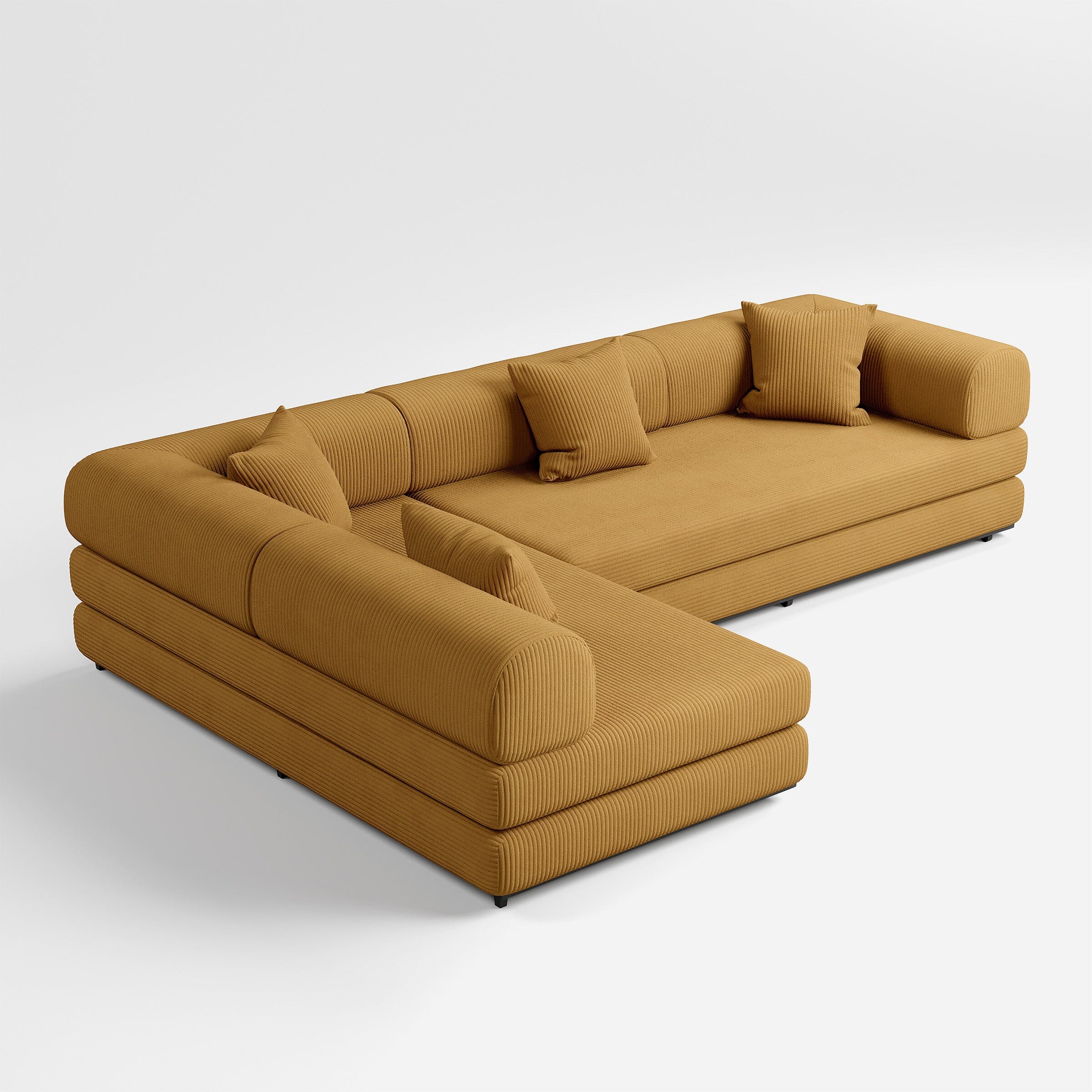 Cottonfy Matcha Toast Sofa Bed May Sale Cottonfy UK Mustard Corner 