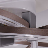 Lightsin Ceiling Fan with Light Quiet Copper Aluminum Fan Light with Remote Timer Control Lightsin UK 