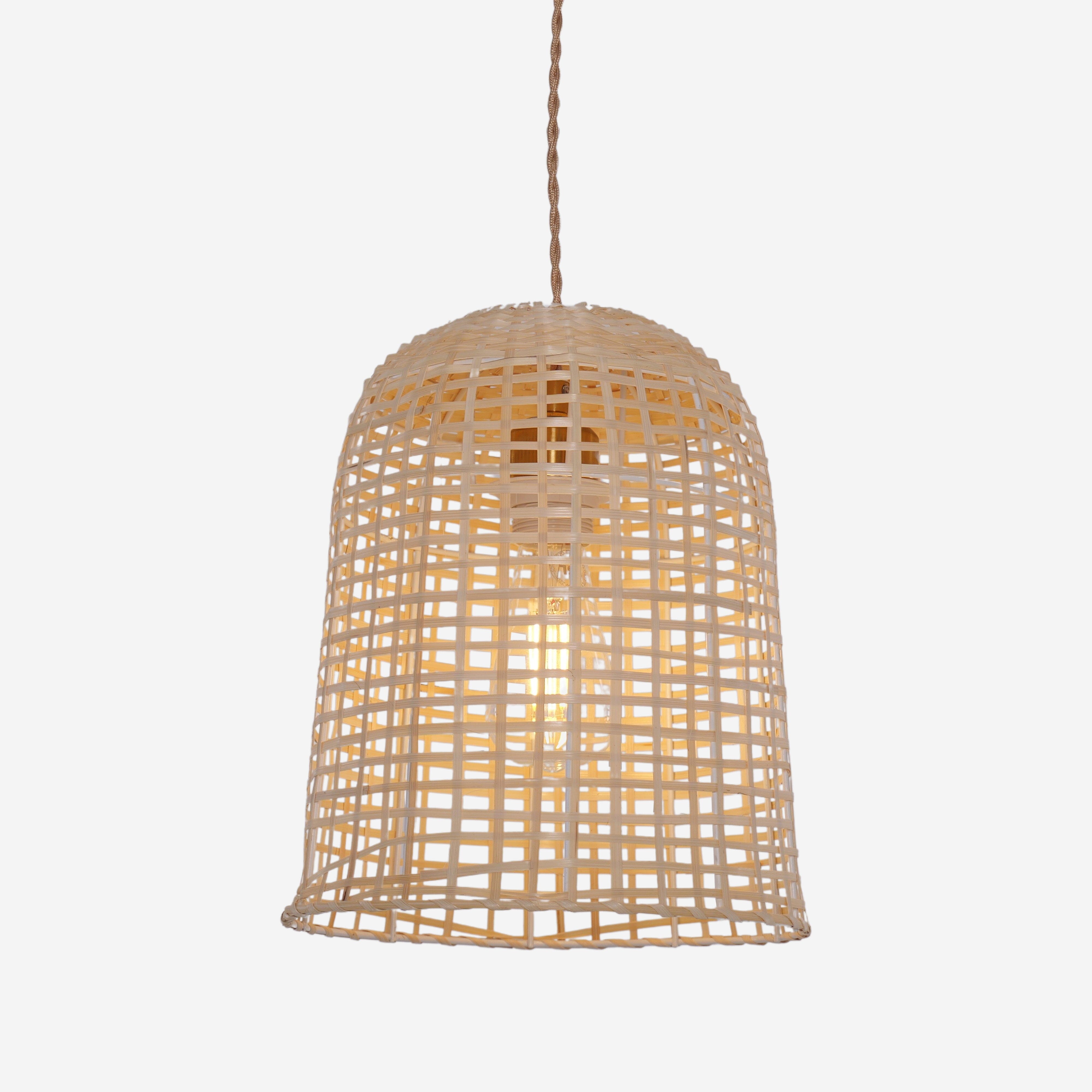 Lightsin Eco-Friendly Natural Woven Bamboo Pendant Light for Cozy Ambiance Lightsin UK 
