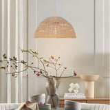 Lightsin Eco-Friendly Dome-Shaped Rattan Pendant Light for Home Decor Lightsin UK 