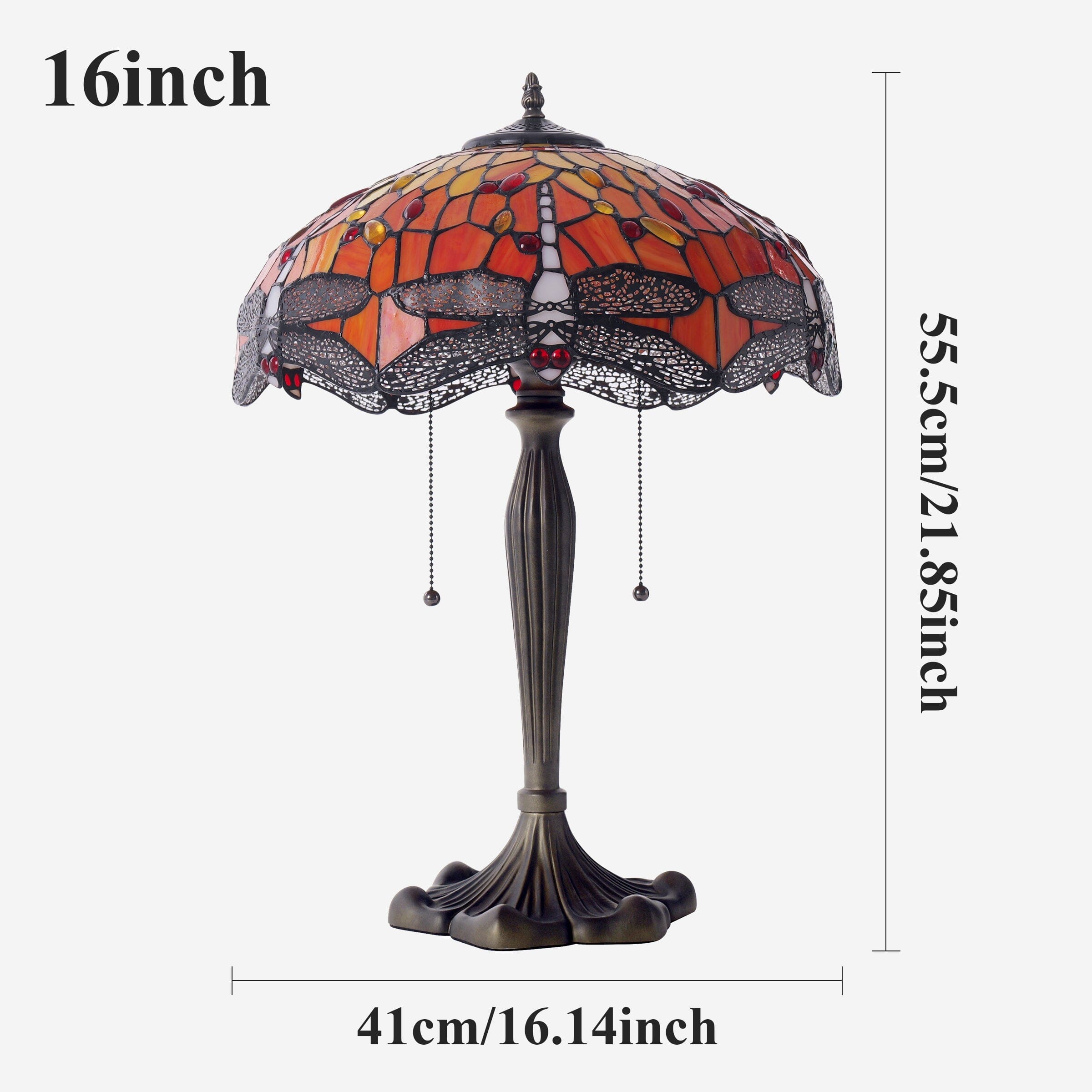 Lightin Tiffany Table Lamp | Handcrafted Stained Glass Dragonfly Series Lightsin UK 