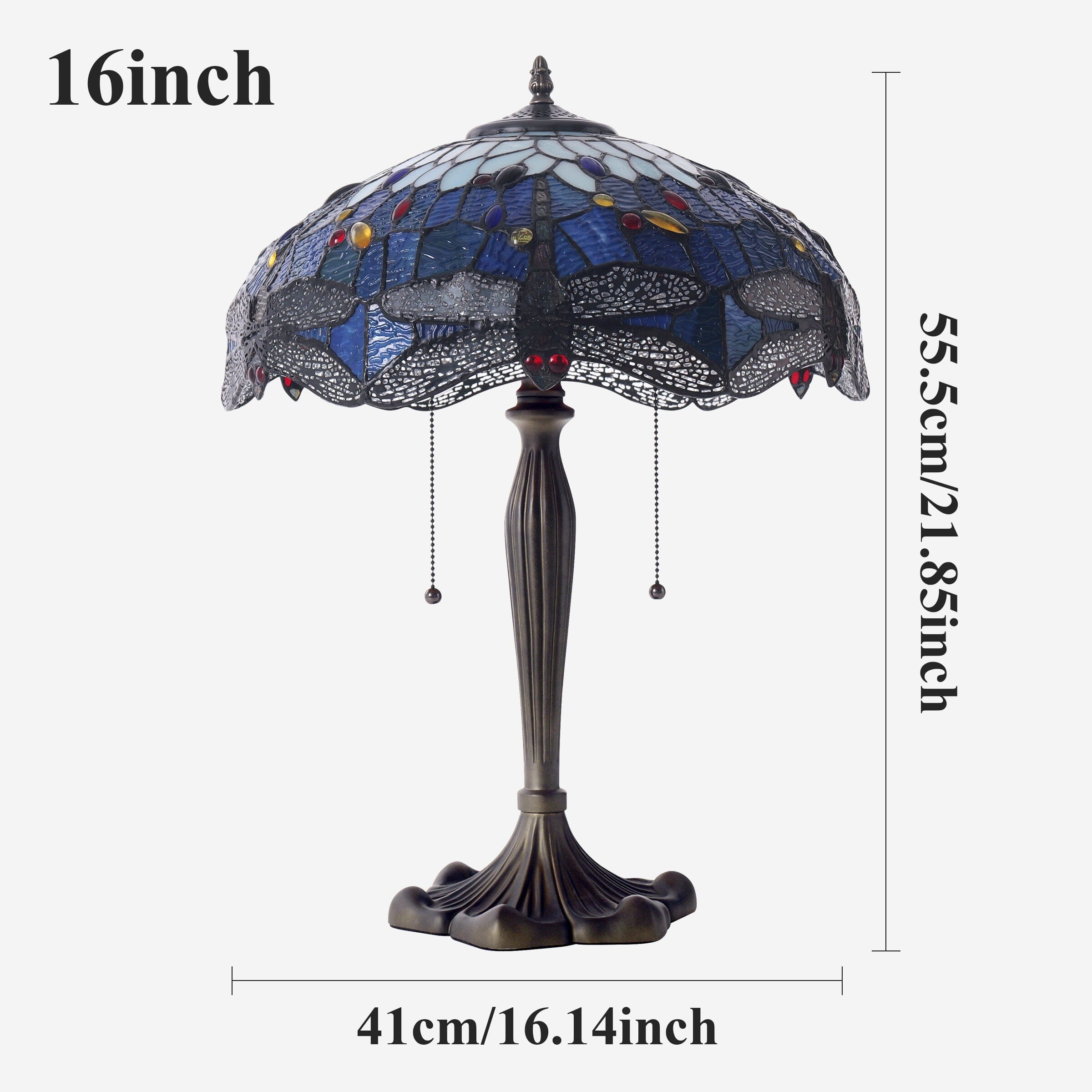 Lightin Tiffany Table Lamp | Handcrafted Stained Glass Dragonfly Series Lightsin UK 