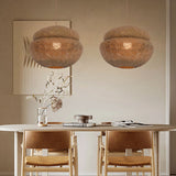 Lightsin Handwoven Natural Bulrush Pendant Light with Pot Lid-Inspired Design Lightsin UK 50cm Dia In Stock 