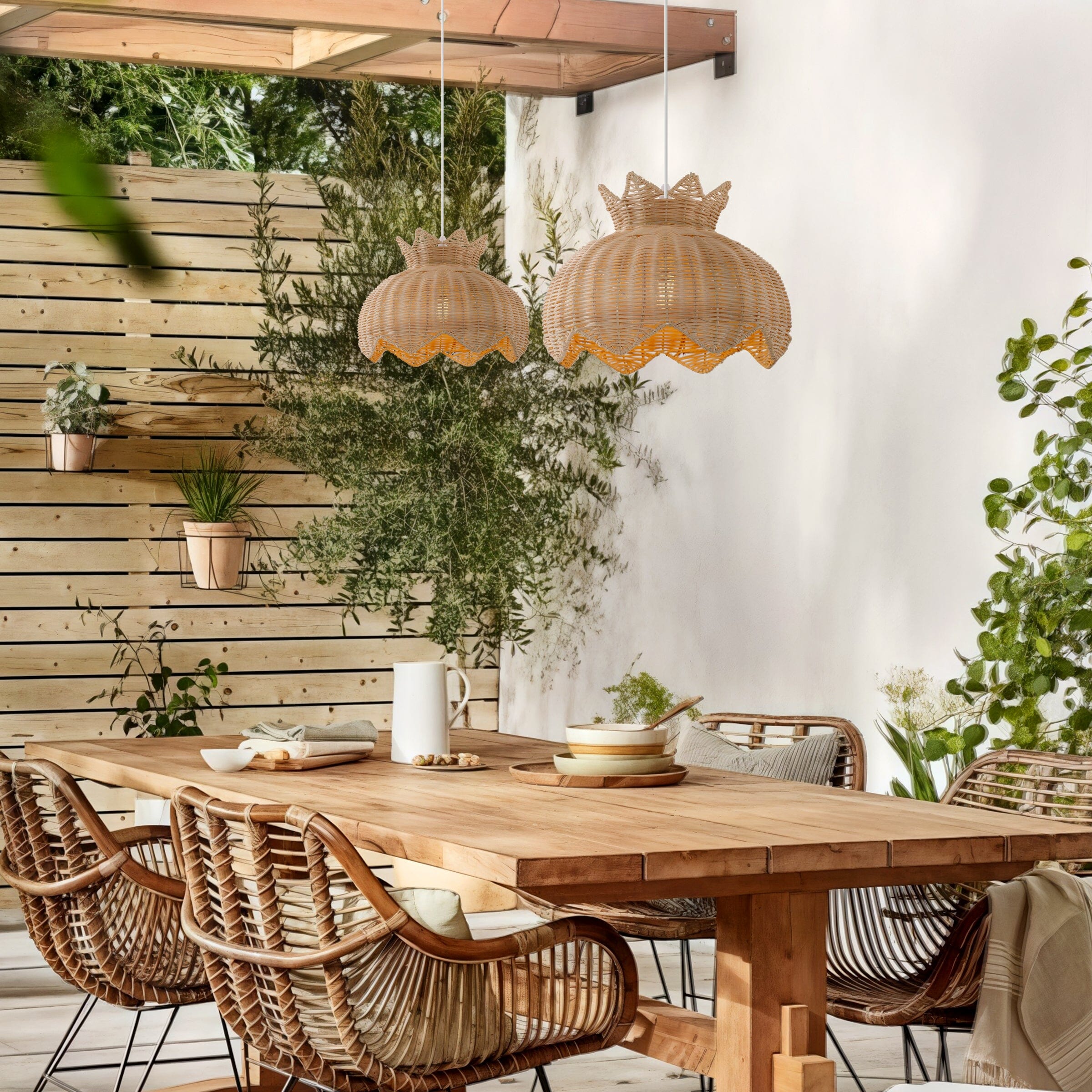 Lightsin Handwoven Paper Rope Pendant Light for a Natural & Cozy Ambiance Lightsin UK 3 Units 