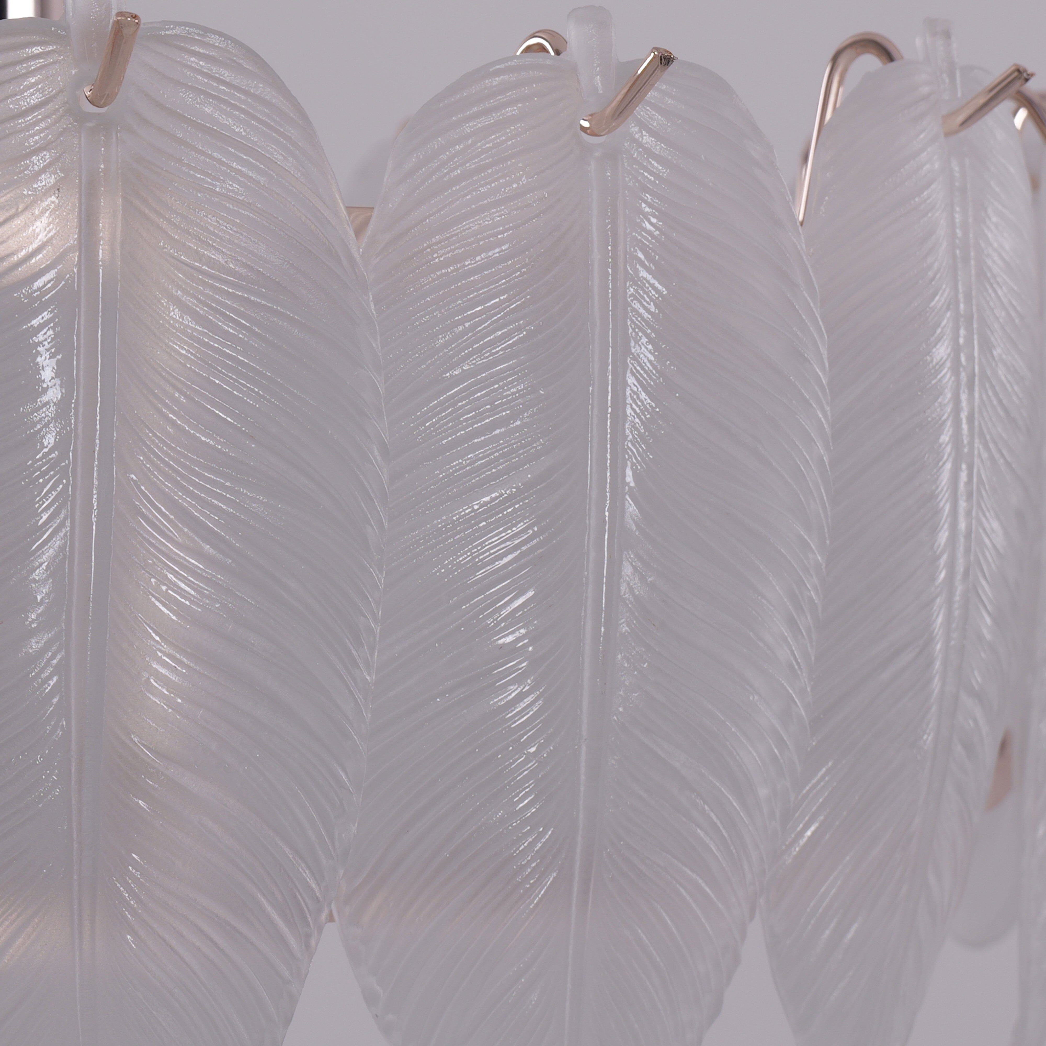 Lightsin Modern Glass Feather-Inspired Dimmable Pendant Light Lightsin UK 