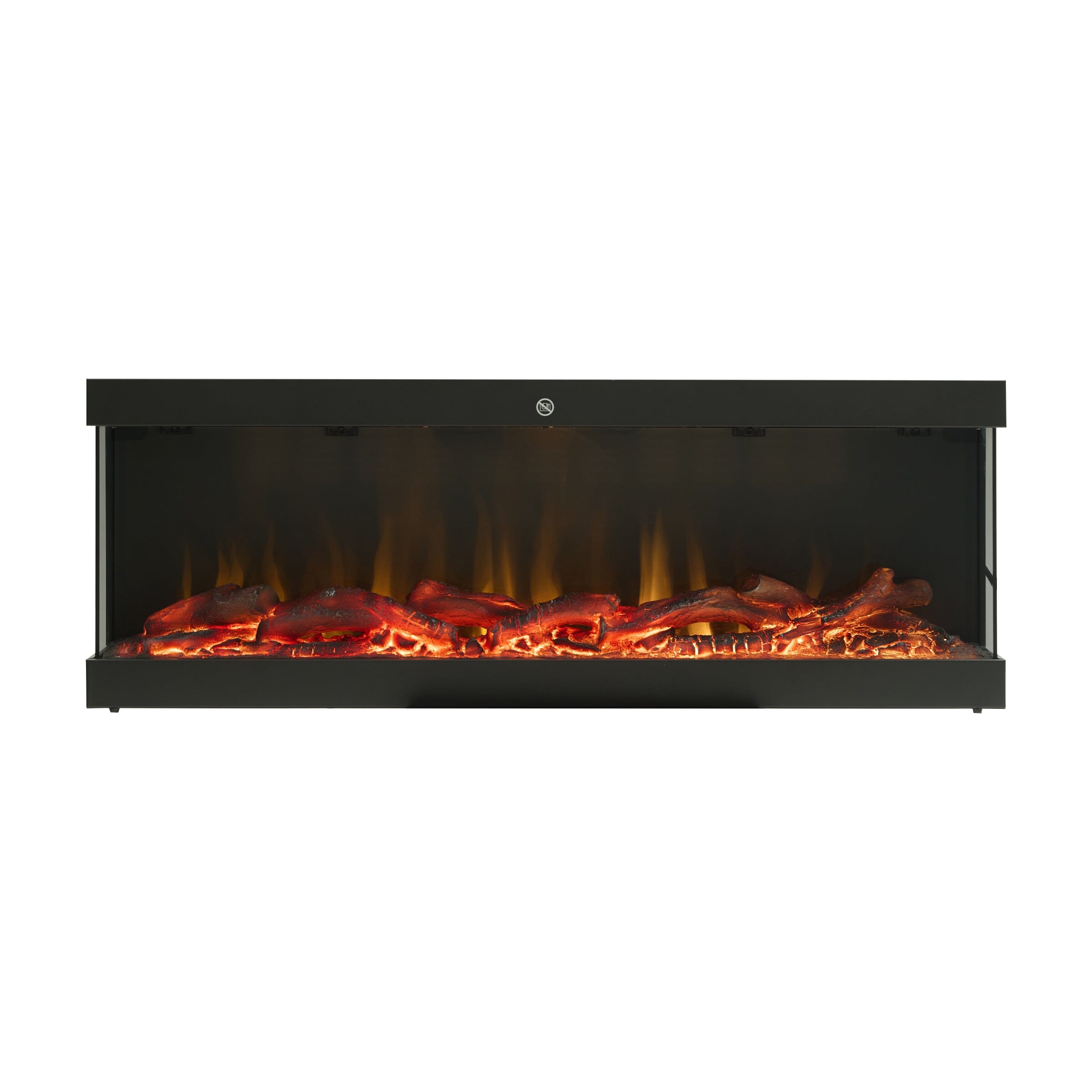 42/48/56/72inch 3-Sided Black/White Electric Fireplace with Remote Control, WiFi Function, Adjustable LED Flames and Heating Modes Living and Home 