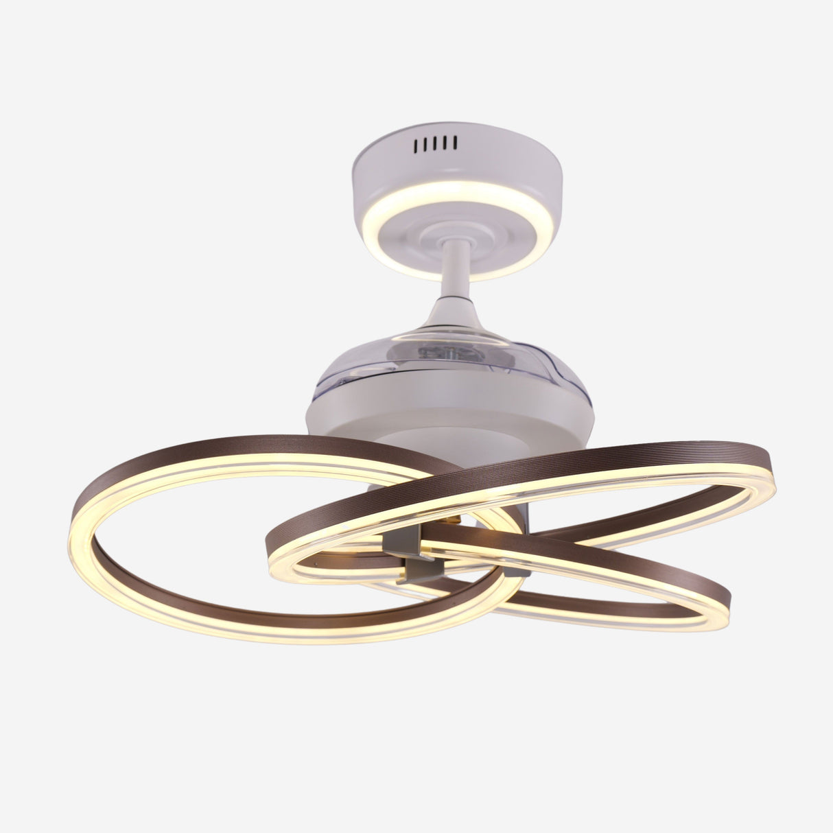 Lightsin Ceiling Fan with Light Quiet Copper Aluminum Fan Light with Remote Timer Control Lightsin UK 