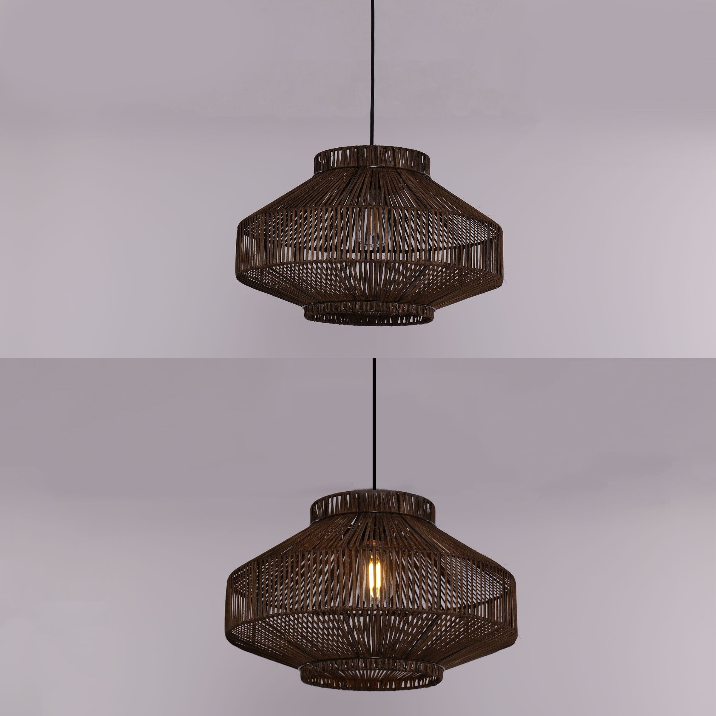 Lightsin Rattan Pendant Light for Modern Boho Interiors Perfect for Kitchen Pendant Lighting and Living Spaces Lightsin UK 