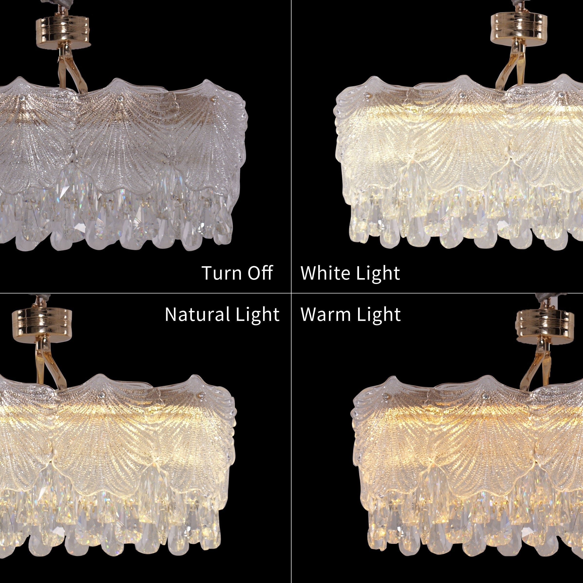 Lightsin Opulent Gold Chandelier Ceiling Light with Crystal Accents Lightsin UK 