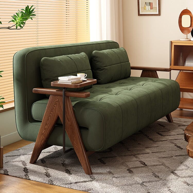 Cottonfy Foldable Matte Fabric Solid Wood 3 Mode Sofa Bed Cottonfy UK 