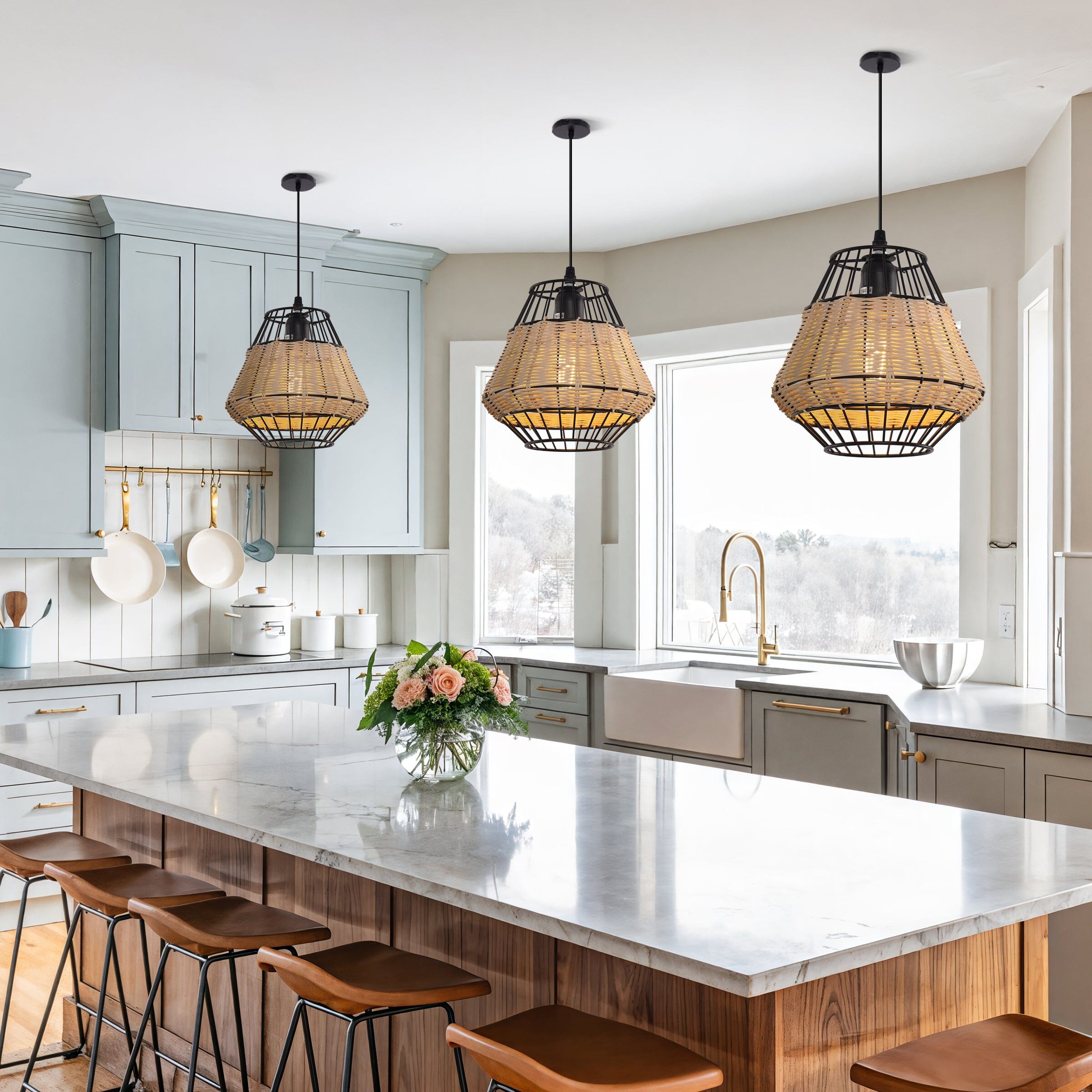 Lightsin Hexagonal Woven Pendant Light for Natural Warmth and Modern Style Lightsin UK 