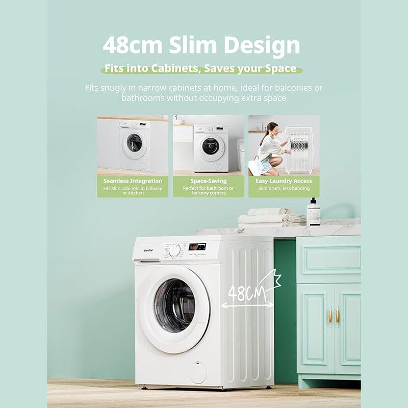 Freestanding Washing Machine 8KG Load White Living and Home 
