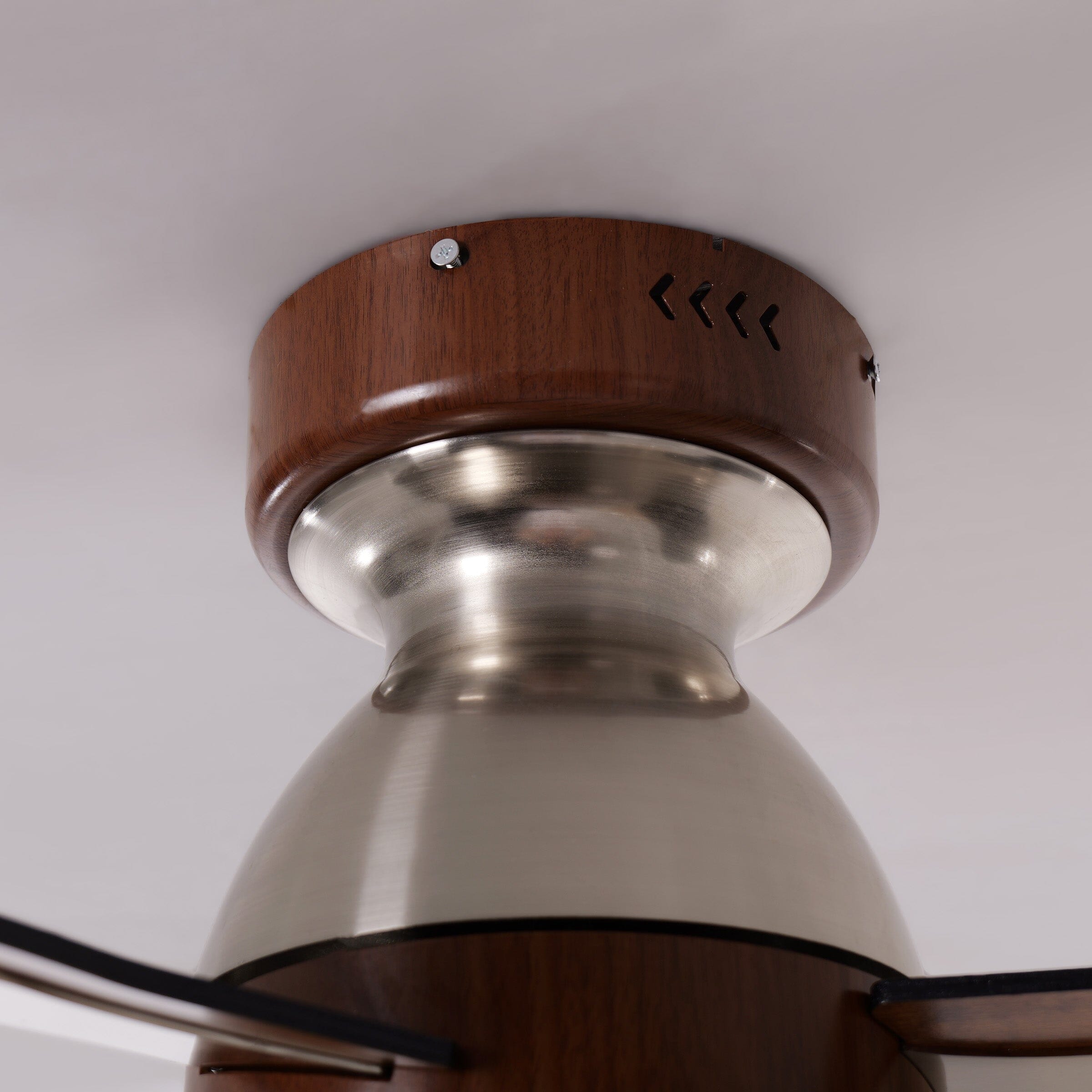 Walnut 36 Inch Reversible LED Ceiling Fan Light with Remote Lightsin UK 