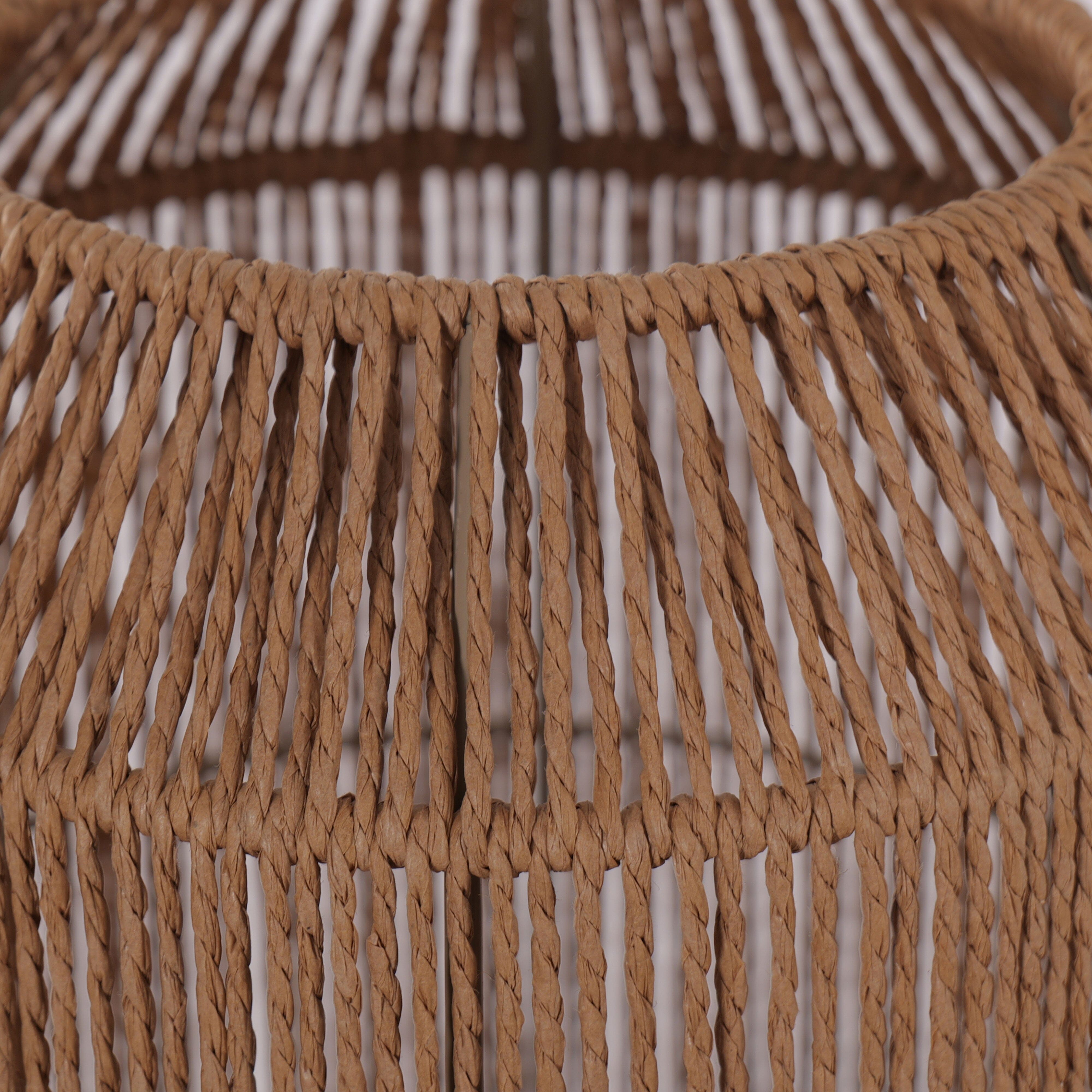 Lightsin Handcrafted Paper Rope Table Lamp Perfect for Living Rooms Lightsin UK 
