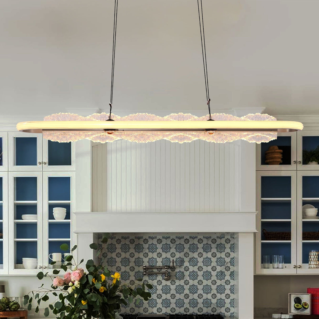 Lightsin Modern Aluminum and Acrylic Pendant Light for Dining Room Ceiling Lightsin UK 