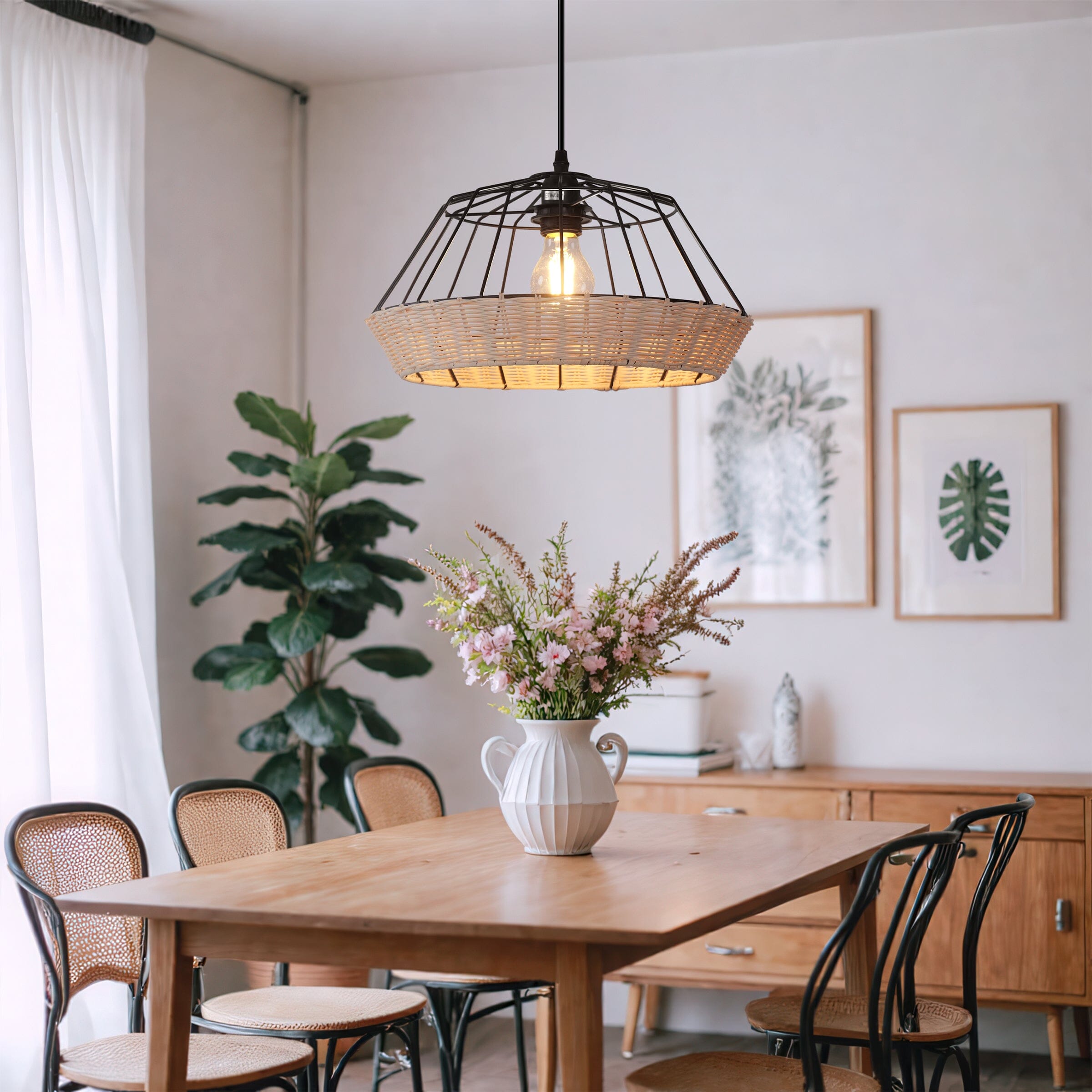 Lightsin Geometric Bamboo Pendant Light for a Touch of Natural Modernity Lightsin UK 