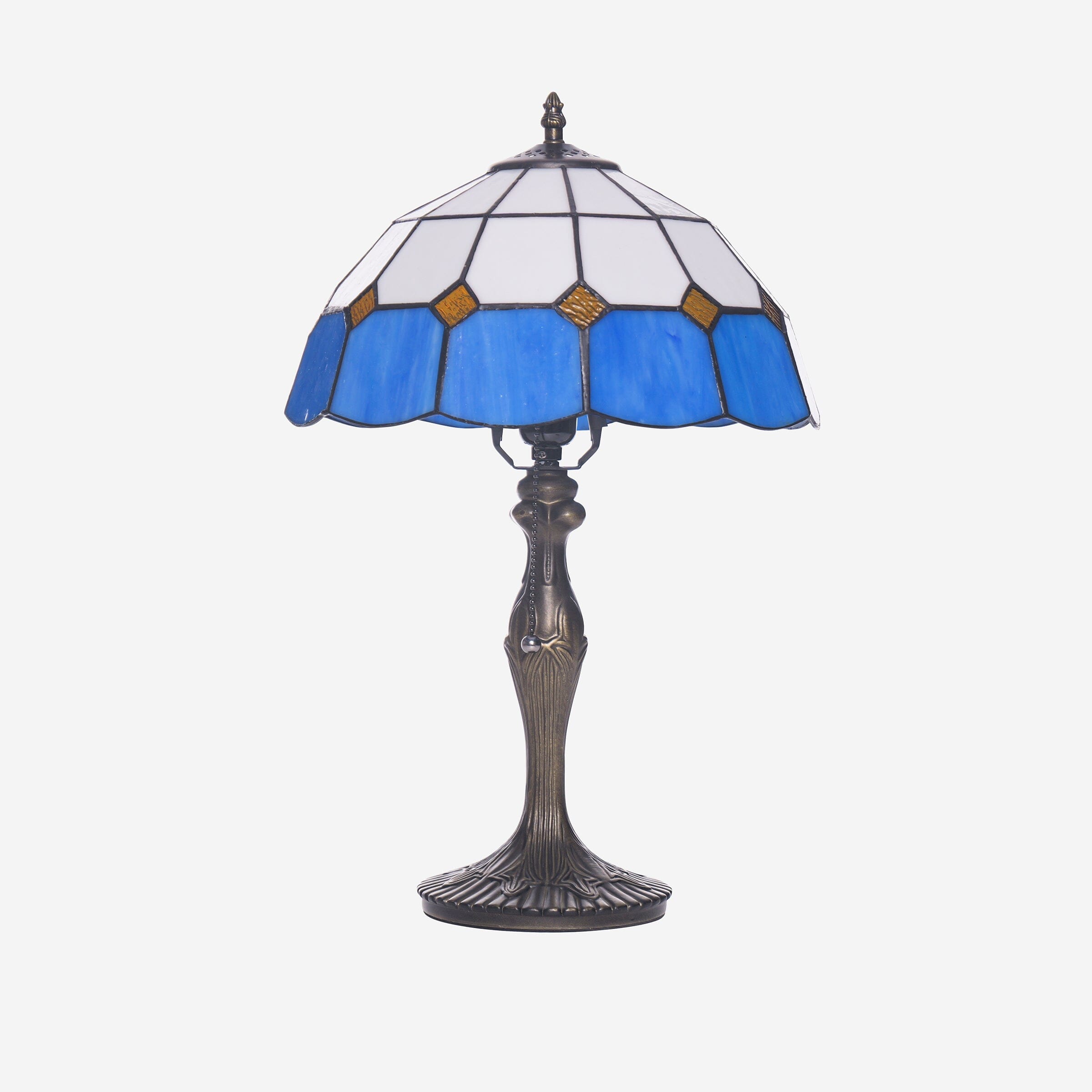 Lightsin Tiffany Table Lamp | Handcrafted Stained Glass Block Series Lightsin UK 