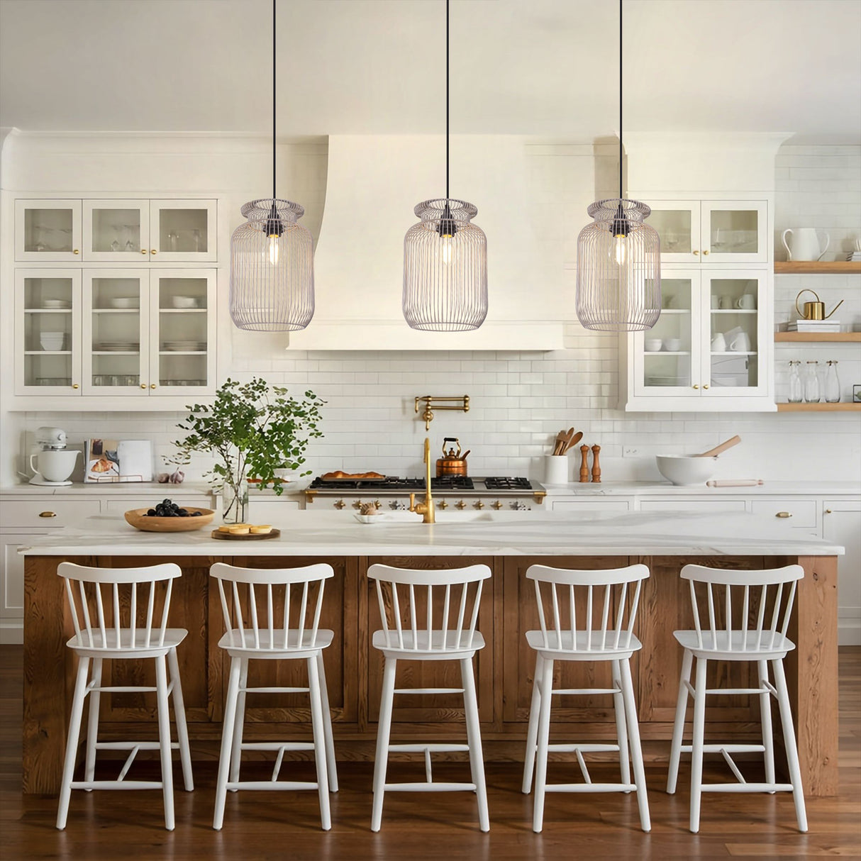 Lightsin Sleek Modern Grey Iron Pendant Light for Home Décor Living and Home 