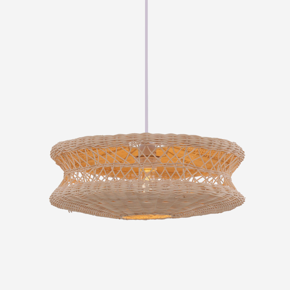 Lightsin Bohemian Wicker Hanging Lamp with Layered Woven Structure Lightsin UK 