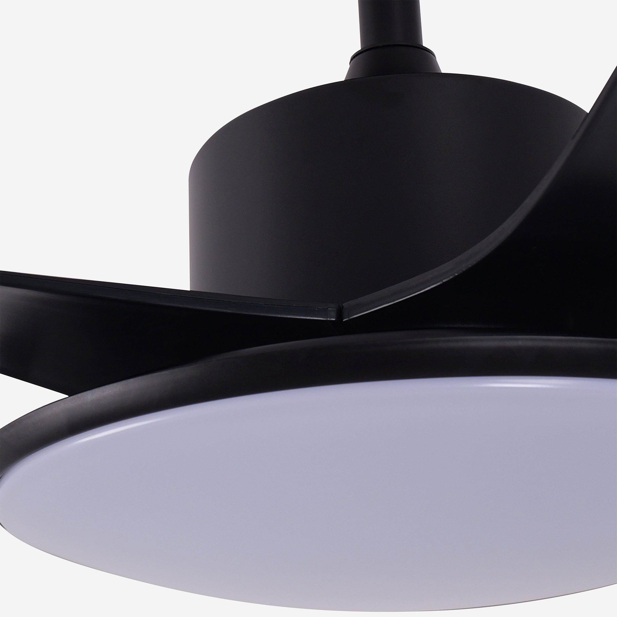 Lightsin 53-inch Modern Ceiling Fan with Light, Silent 5-Blade LED Fan with Remote Lightsin UK 