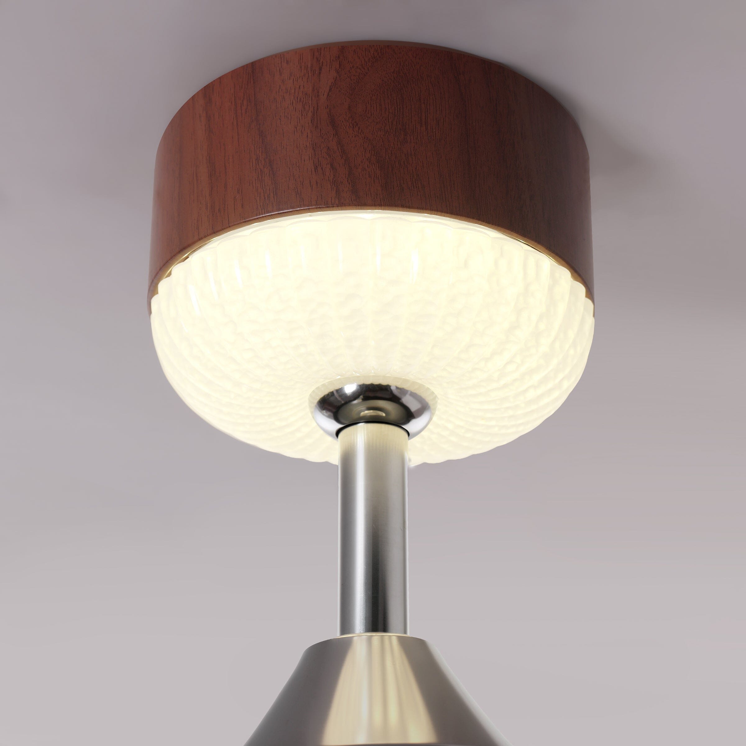 Walnut 48 Inch Reversible LED Ceiling Fan Light with Remote Lightsin UK 