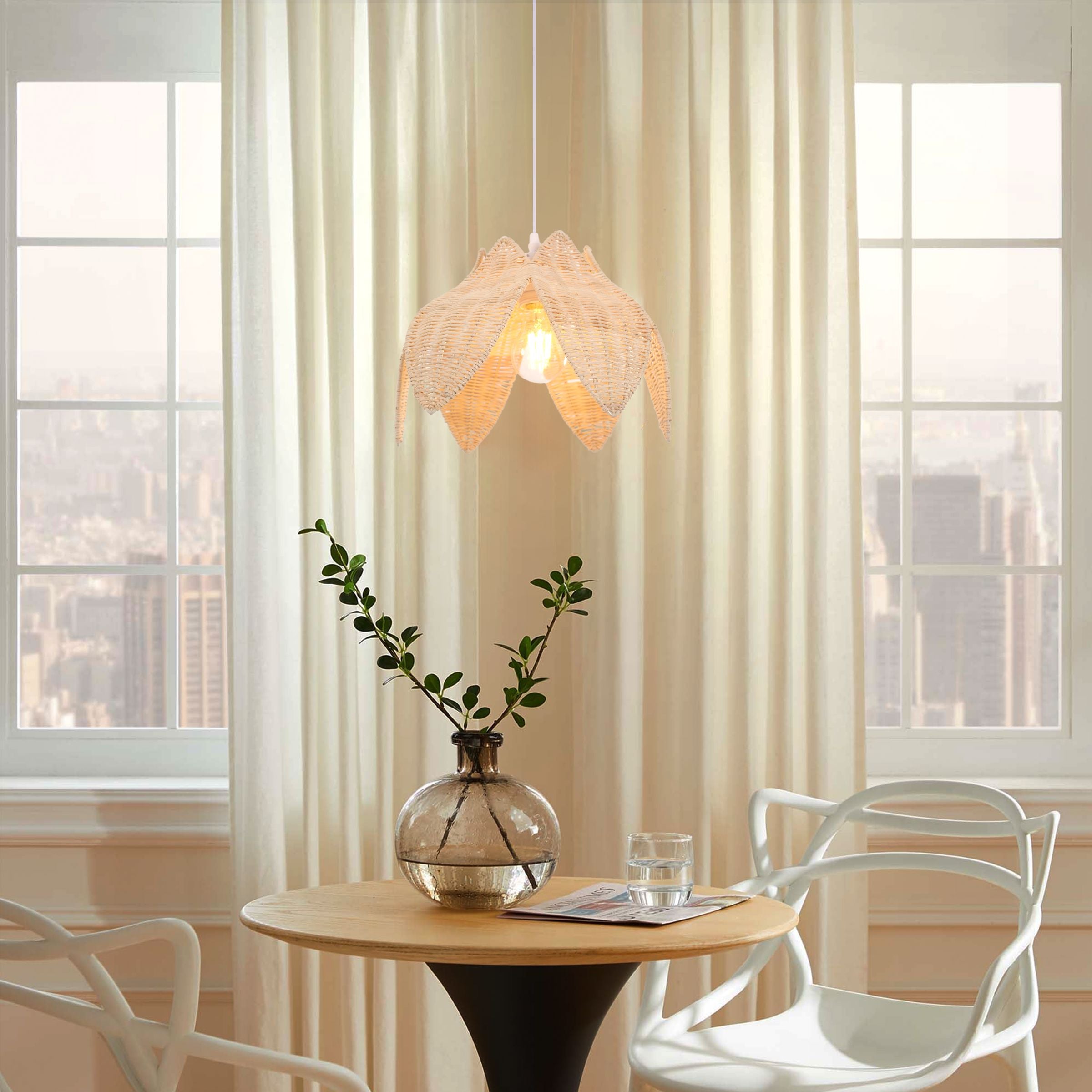 Lightsin AmberNest Natural Rattan Light for Calm Cozy Corners Lightsin UK 