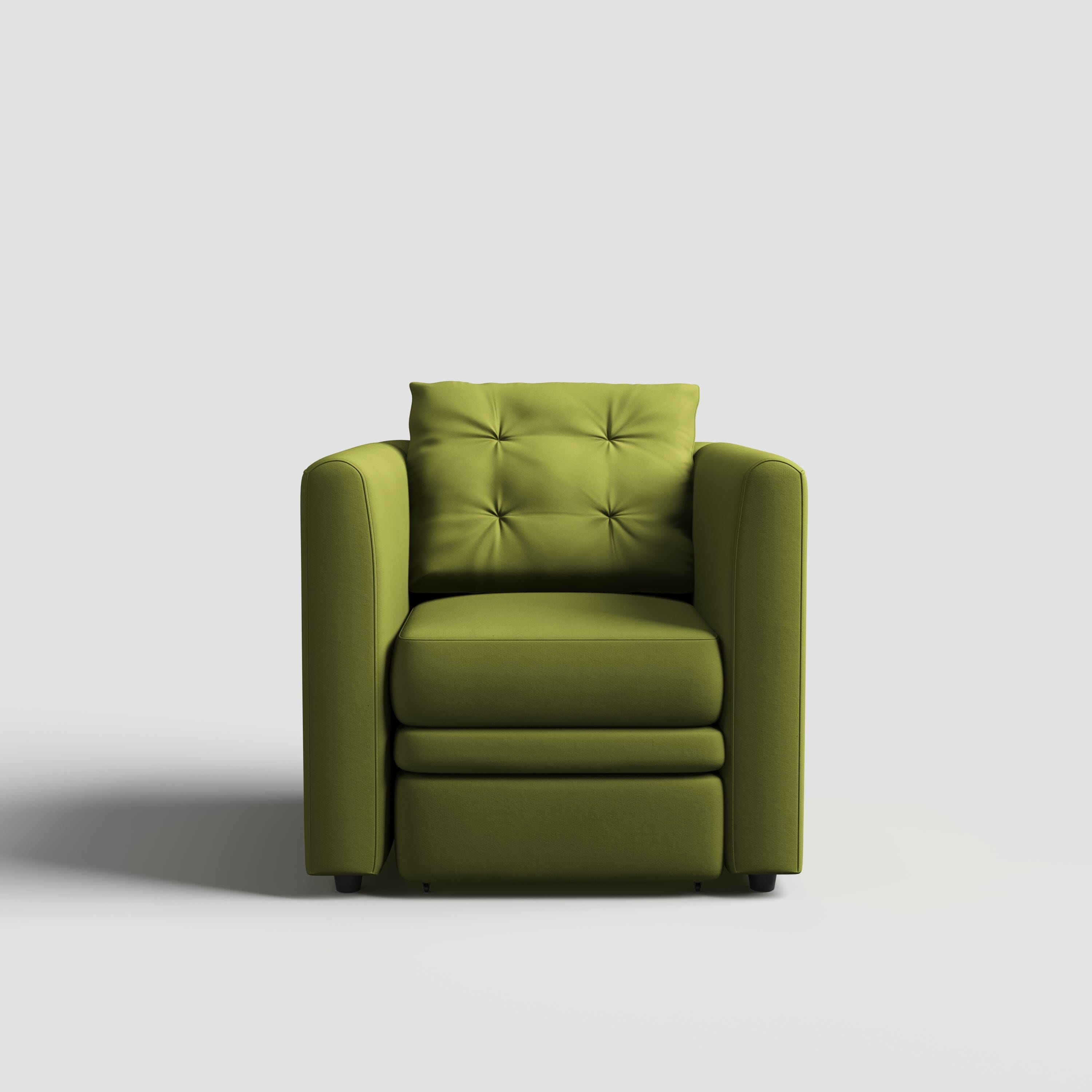 Cottonfy Plush Velvet Snuggler Chair with Hidden Storage Footstool Cottonfy UK 
