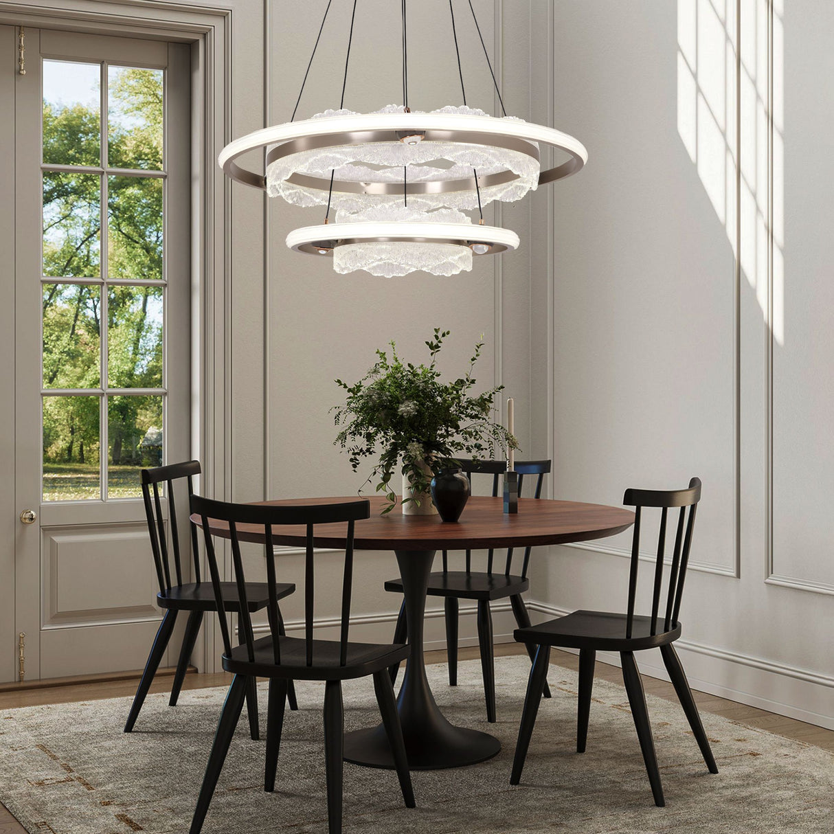 Lightsin Modern Ceiling Pendant Light with Aluminum and Acrylic Design Lightsin UK 