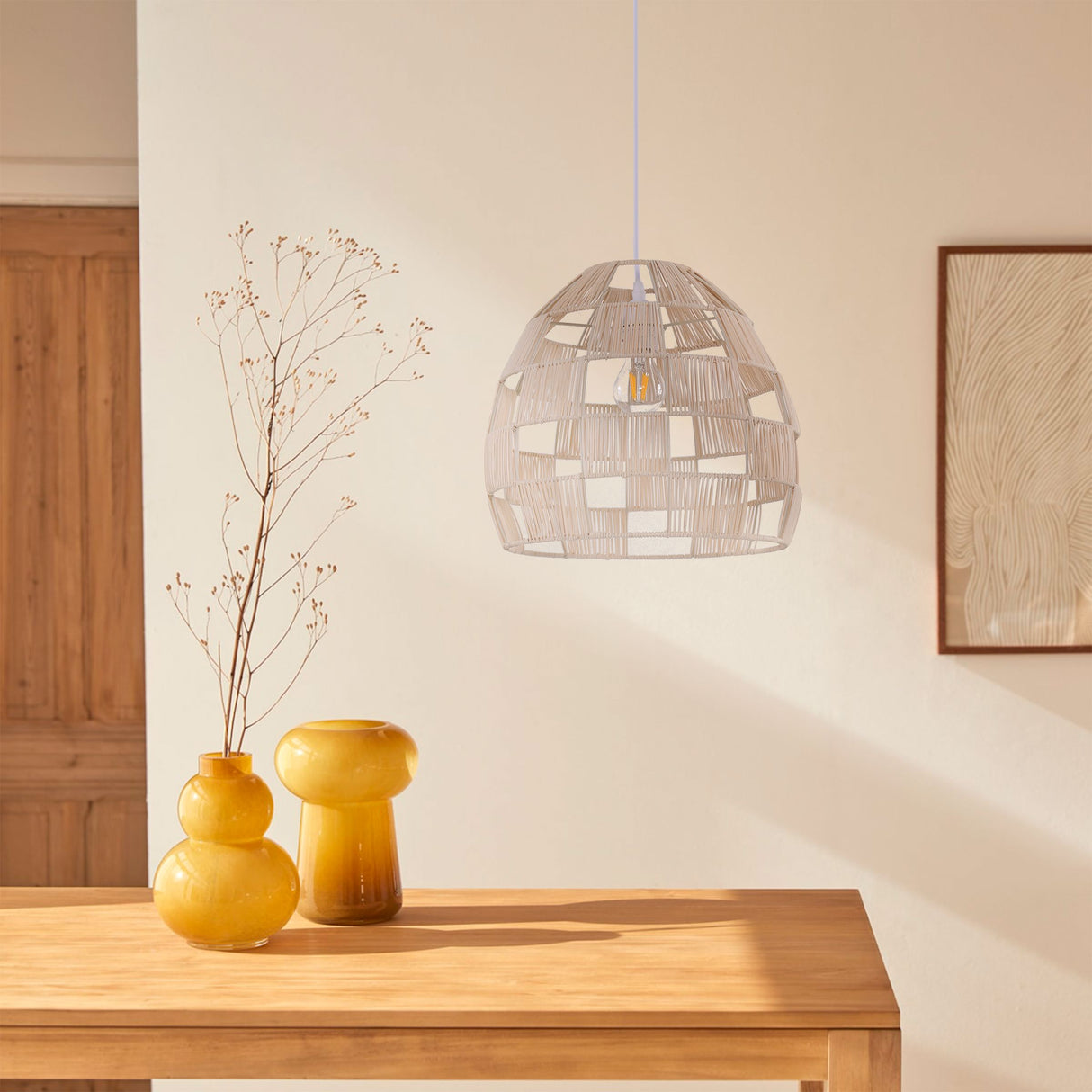 Lightsin Handwoven Rattan Pendant Light for a Warm & Stylish Ambiance Lightsin UK 