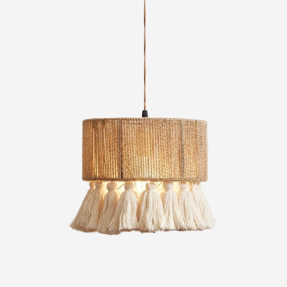 ‍Lightsin Modern Creative Bohemian Fringe Hemp Rope Pendant Light (100% off) Lightsin UK 