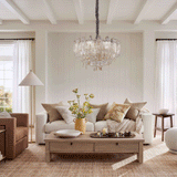Lightsin Champagne Gold Crystal Leaf Chandelier Lightsin UK 