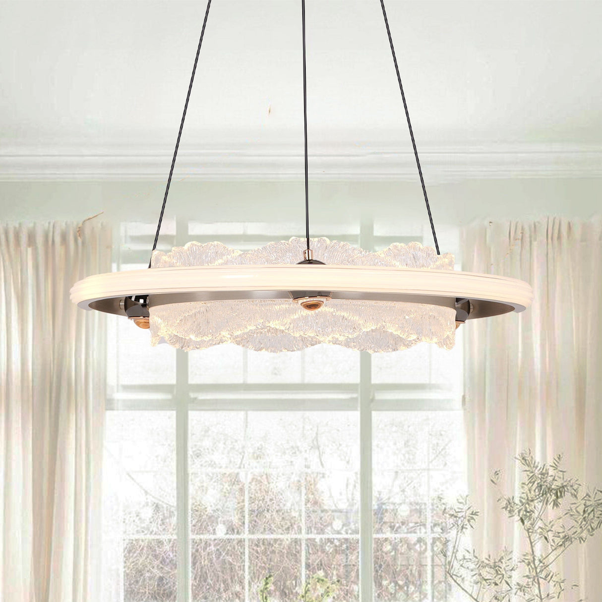 Lightsin Modern Ceiling Pendant Light with Aluminum and Acrylic Design Lightsin UK 