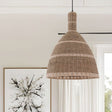 Lightsin Natural Woven Grass Dome Pendant Ceiling Light for Cozy Interiors Lightsin UK 