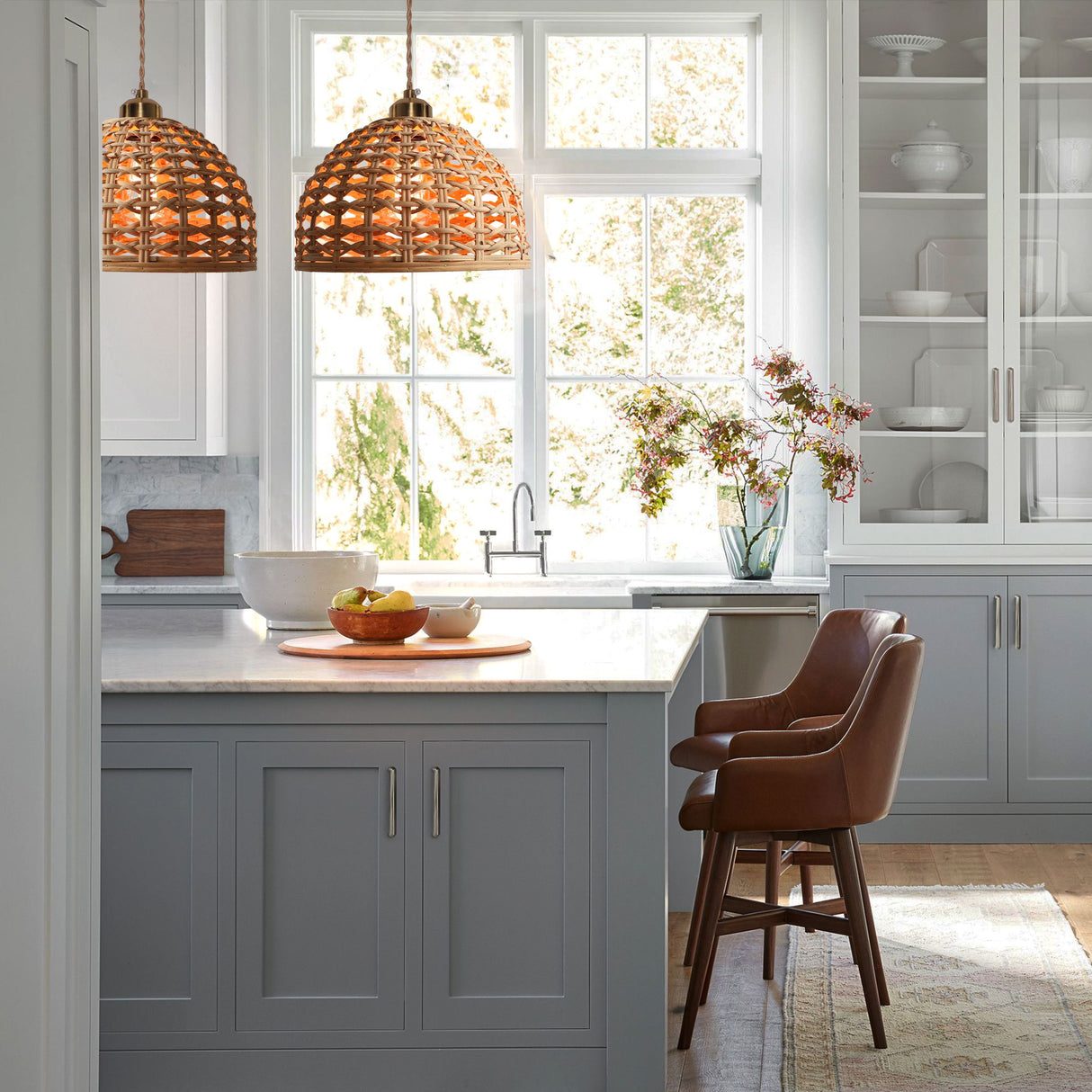 Lightsin Nature-Inspired Wooden Dome Warm Glow Pendant Light Lightsin UK 