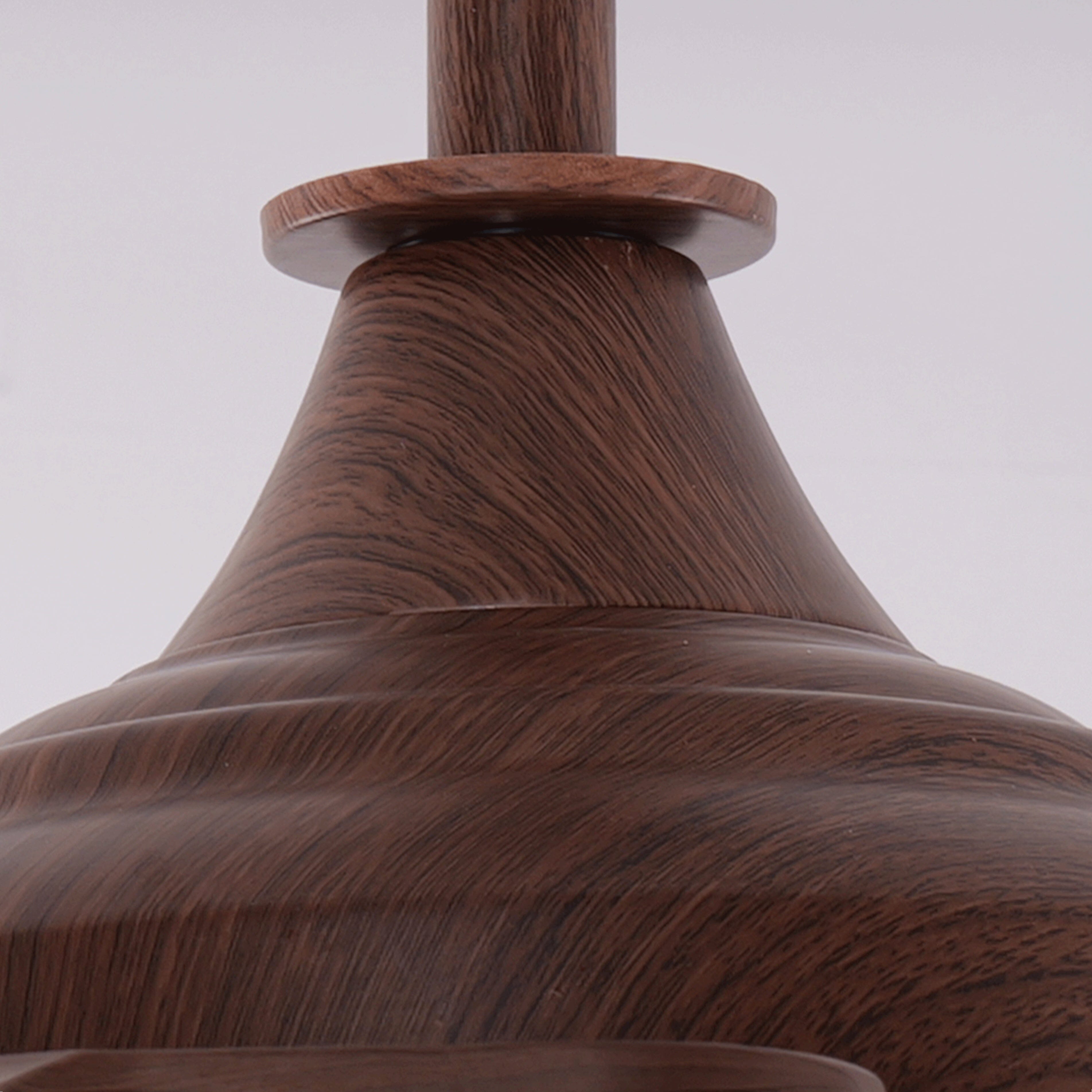 Lightsin Ceiling Fan with Light Copper Halo and Sleek Acrylic Design Lightsin UK 