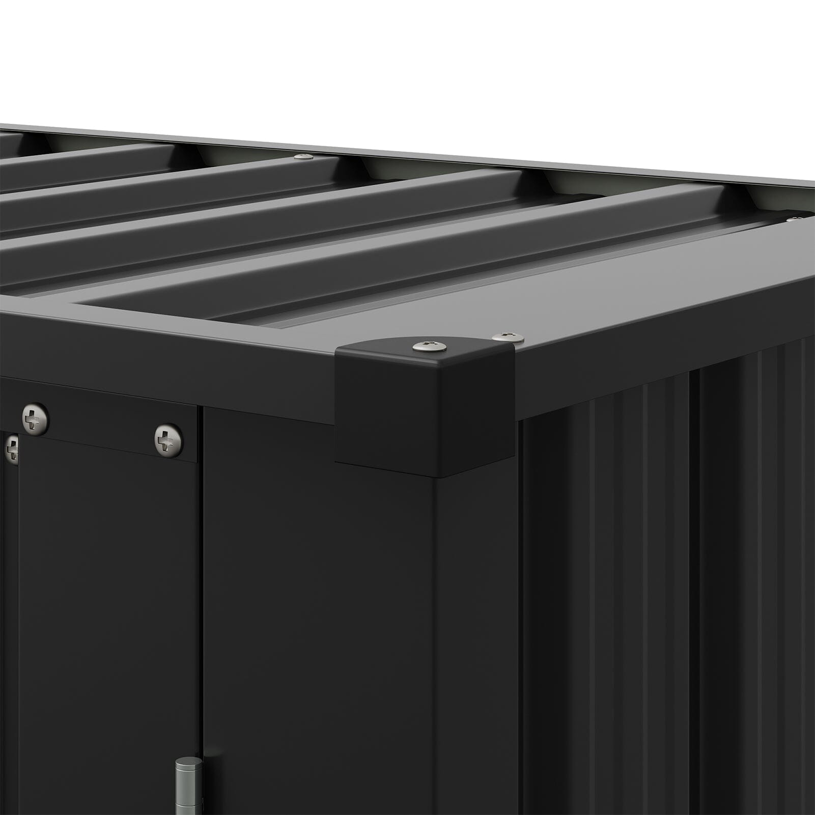 1.5*2.5ft Flat Roof Charcoal Black Tool Cabinet Living and Home 