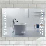 Modern Fog-Free LED Horizontal Bathroom Mirror, Surface Mount Living and Home 