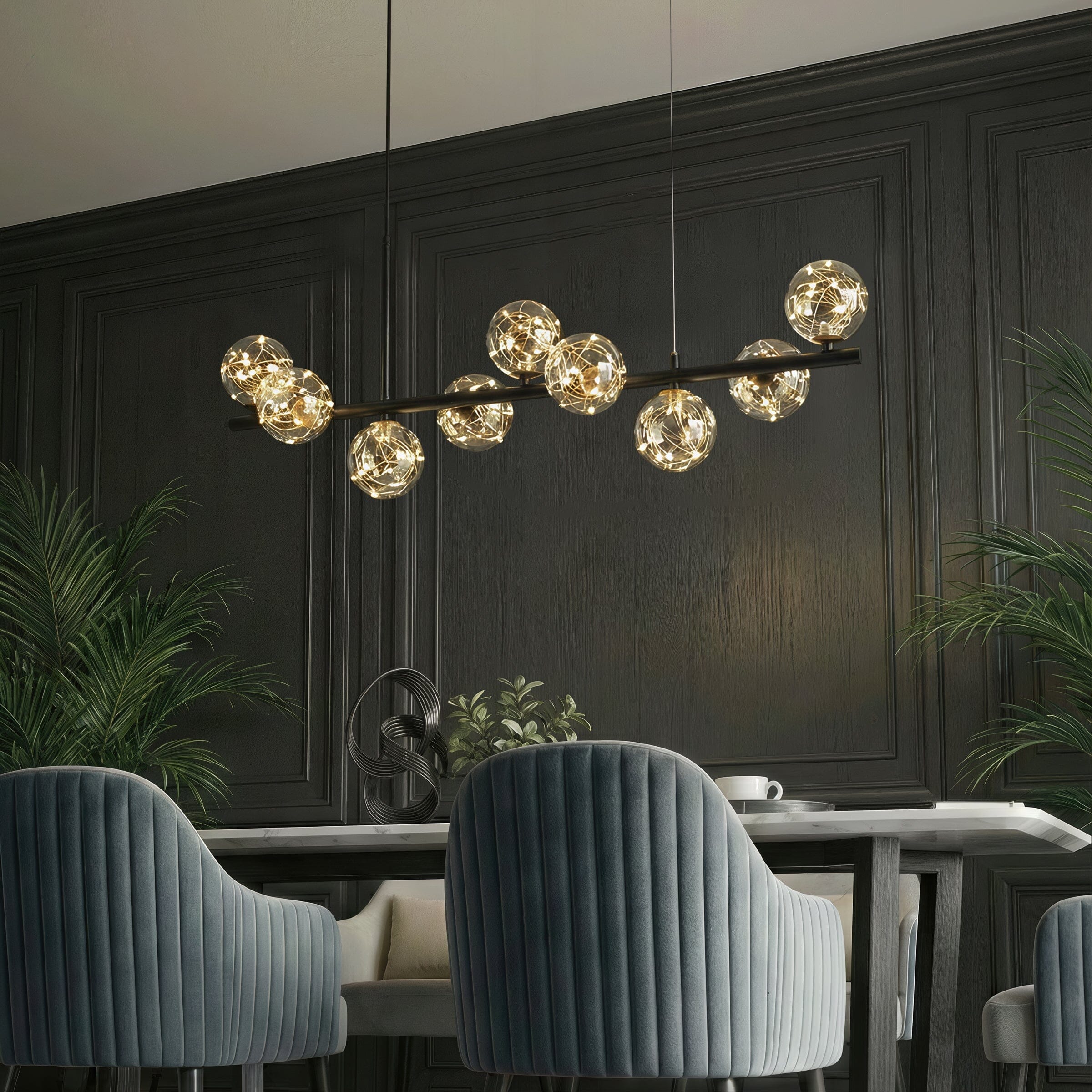 Lightsin Cumulus - Modern Metal Chandelier with LED Starry Sky Effect Lightsin UK 